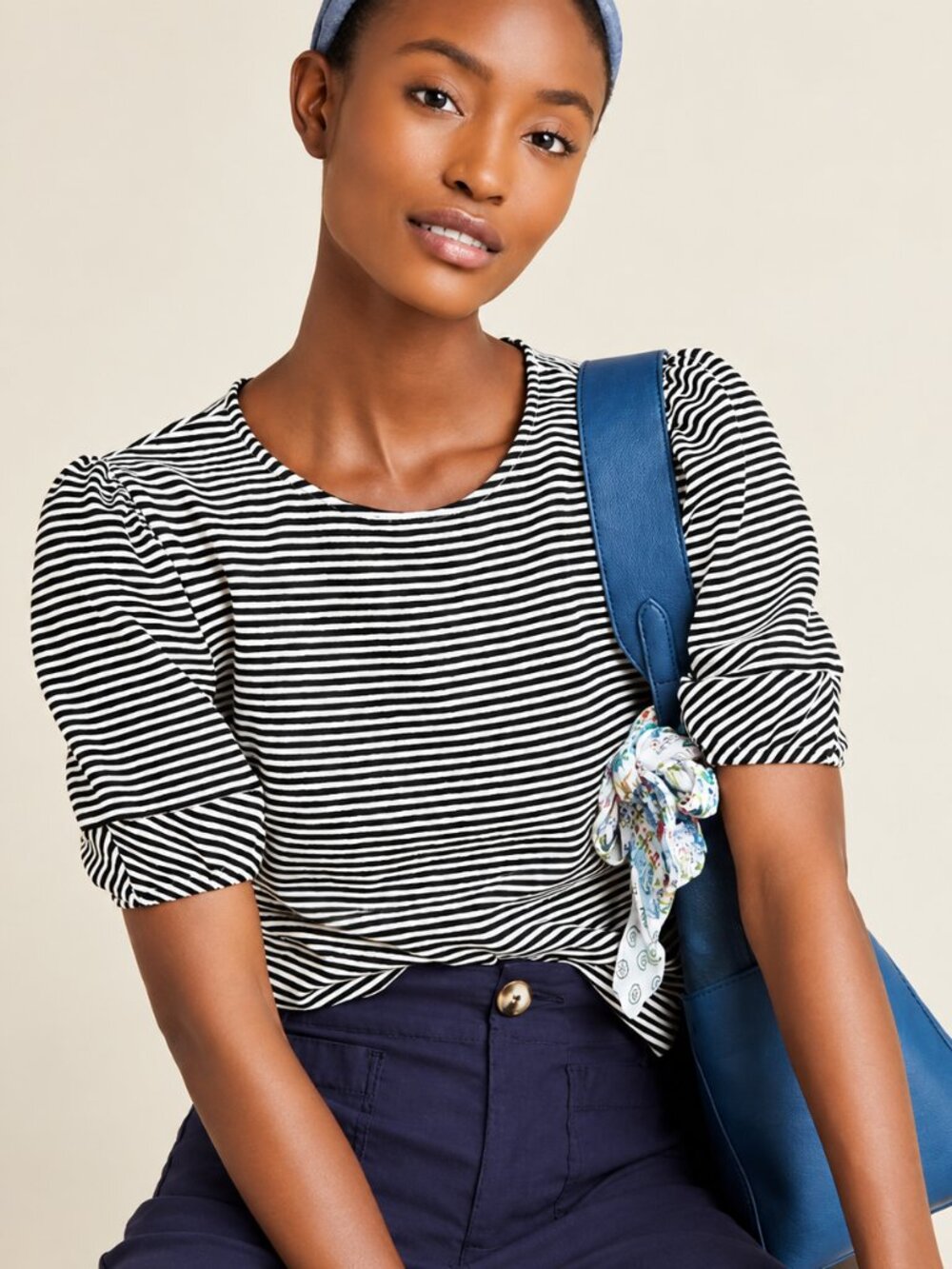 ANTHROPOLOGIE DOLAN Left Coast Collection Santos Puff Sleeve Top Sz SP